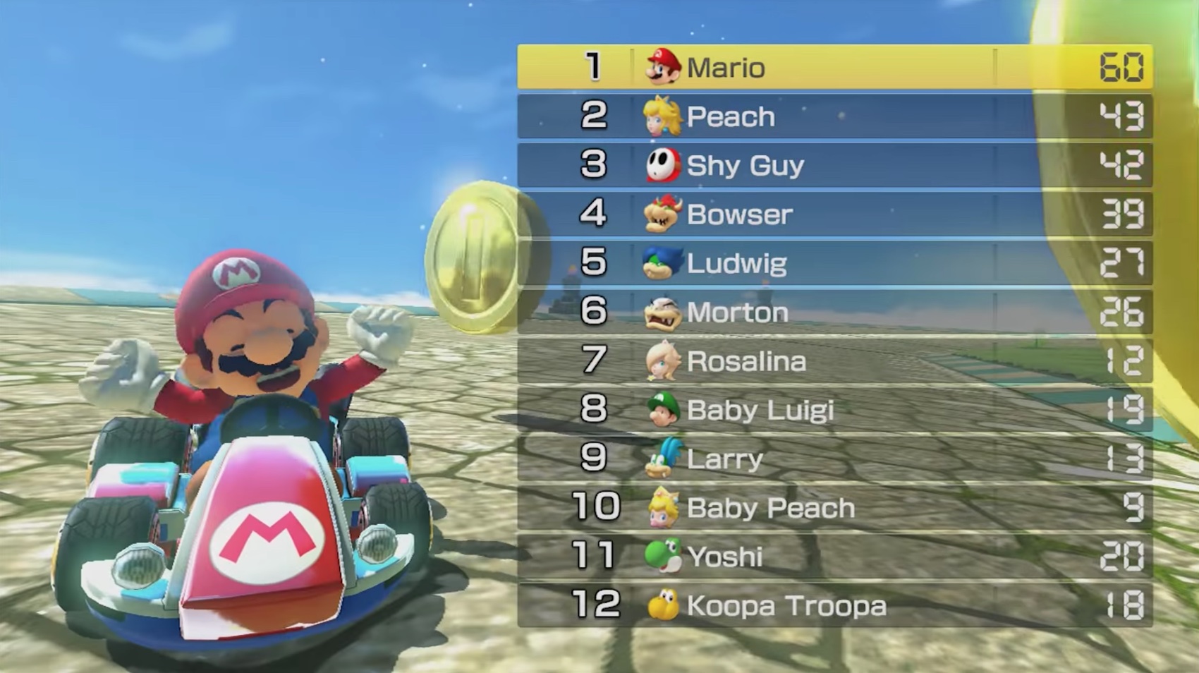 Mario Kart 8 gameplay footage (2014)